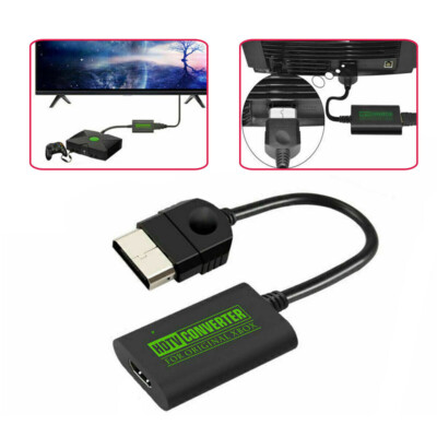 HD HDMI Cable Adapter - For XBOX Retro Video Game Console (Converter, USA)