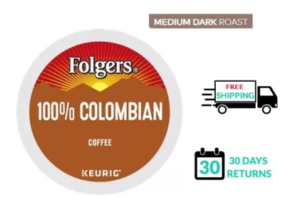    Folgers 100% Colombian Keurig Coffee K-cups  