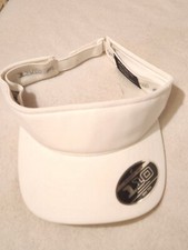 FLEXFIT Tech 110 Adjustable Fit VISOR White Hat Cap Golf Tennis New