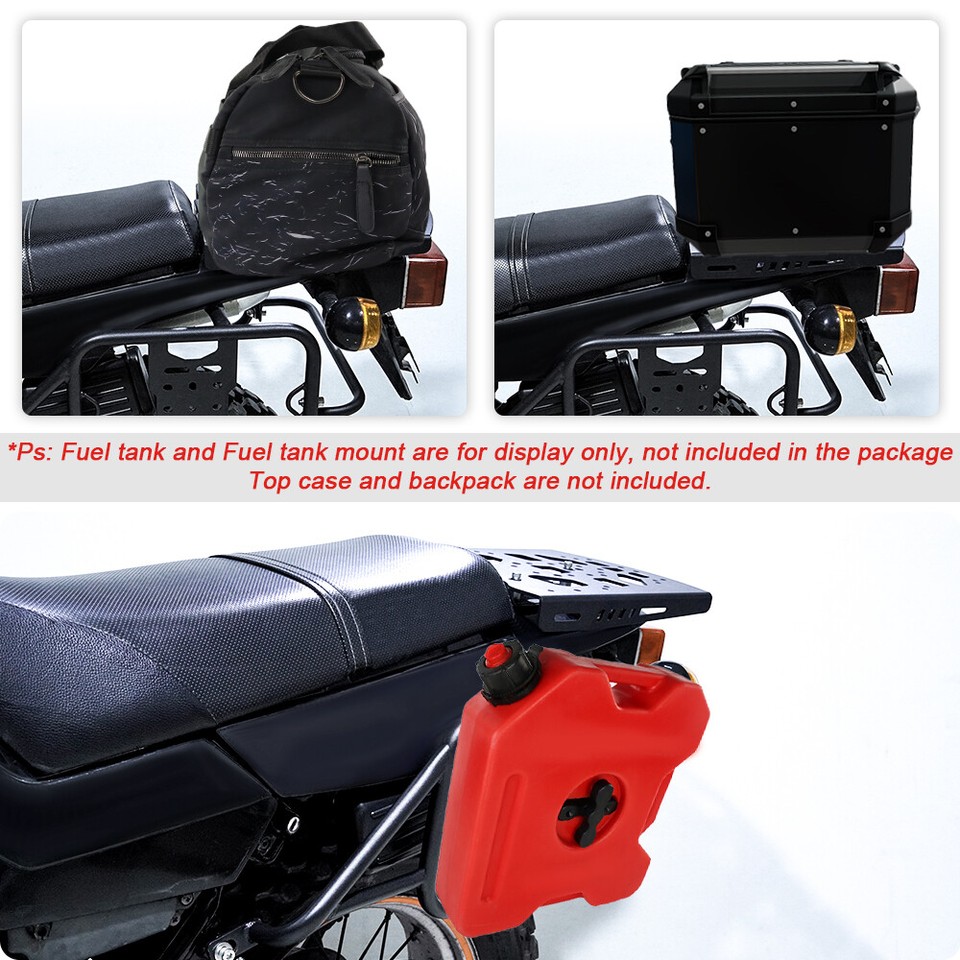 Rear Luggage Rack & Side Saddlebag Support Rack Fit For Yamaha TW200 ...