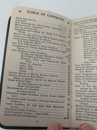 GE Fotodatenbuch 1946 mit Reparaturanleitung Karte Vintage - Bild 14 von 24