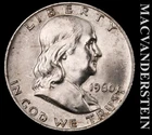 1960-D Franklin Half Dollar - Choice Gem Brilliant Uncirculated+++  #L3356