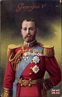 Ak König Georg V. von England, Portrait, Uniform, Orden - 4088270