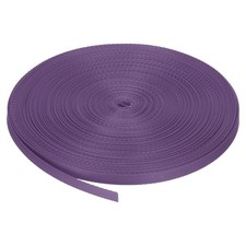 Flat Nylon Webbing Strap 3/8 Inch 50 Yards Bean Purple for Backpack