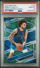 /75 PSA 10 2023-24 Panini Spectra - Dereck Lively #149 International Green Prizm