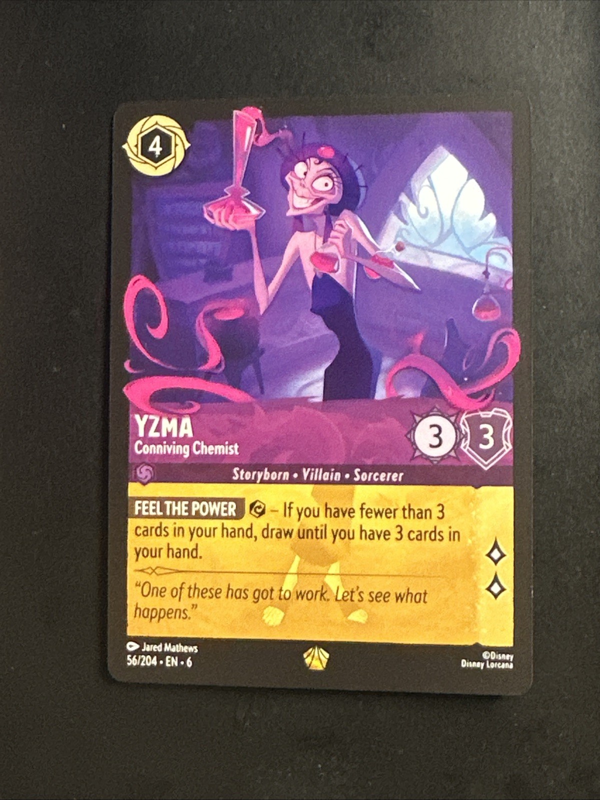 Lorcana - Yzma Conniving Chemist 56/204 Regular LEGENDARY - Azurite Sea NM-M