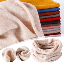 Cashmere Neck Warmer for Women Warm Neck Protection Knitted Neck Scarf.