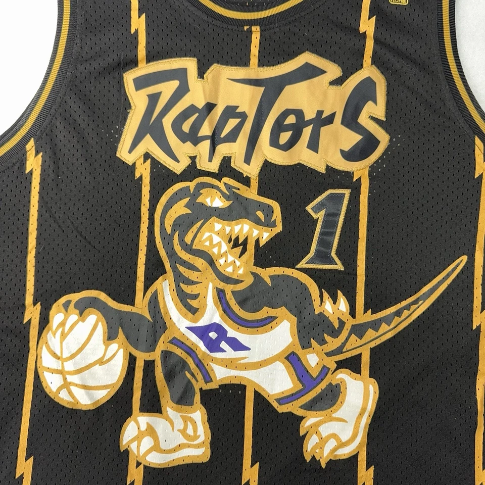 Camiseta Mitchell & Ness 1998-99 Tracy McGrady Toronto Raptors Negra Dorada L 44 HWC Foto 3 de 4
