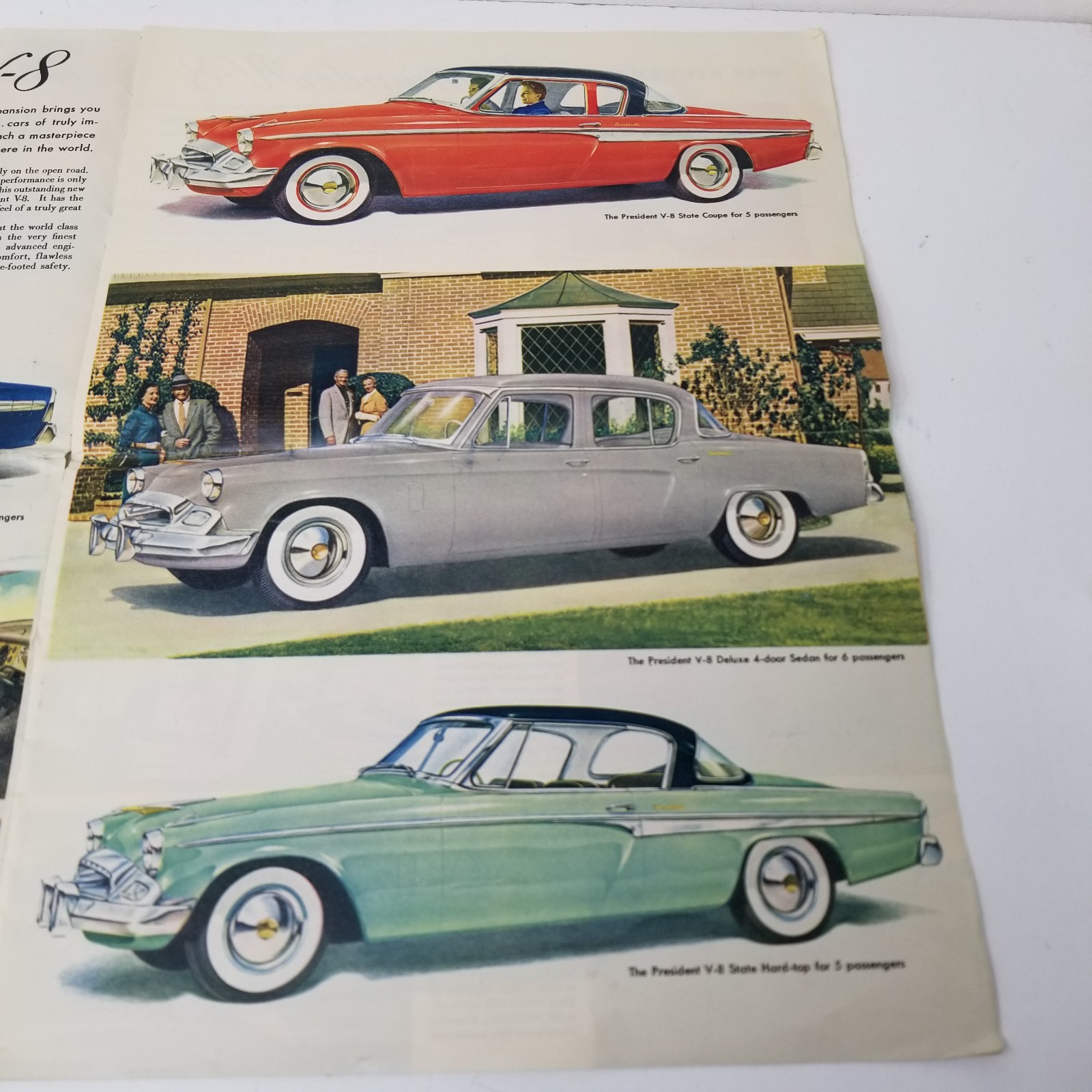 Studebaker Style Leaders 1955 Color Sales Brochure Commander President Champion - Image 3