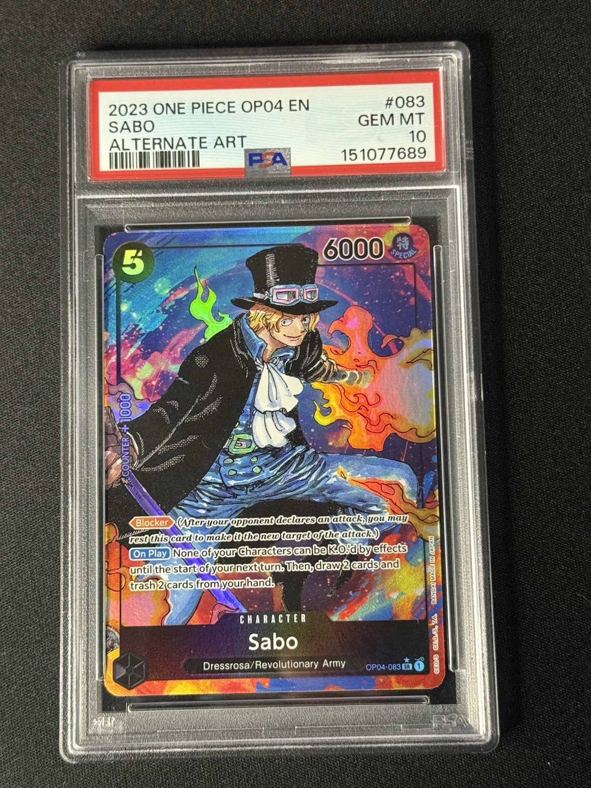 Sabo 2023 Kingdoms of Intrigue #OP04-083 Super Rare (Alternate Art