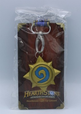 Blizzard HearthStone Heroes Of Warcraft Promotional Light Up Lanyard NEW SEALED