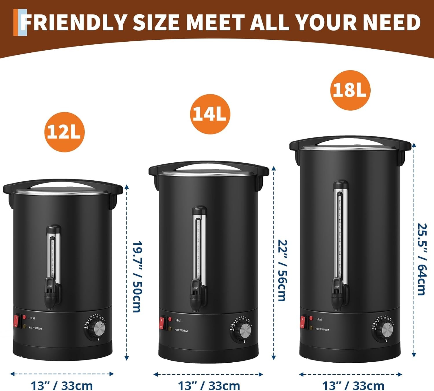 12/14/18L Coffee Urn Commercial Electric Stainless Steel Cof