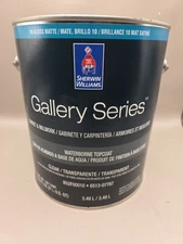 1 Gallon Sherwin Williams Gallery Series Waterborne Top Coat Gloss Matte Clear