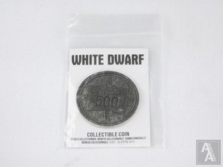 (330) White Dwarf 500 Collectible Coin Accessories 40k Sigmar Warhammer