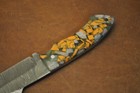 Custom Handmade Damascus knife With Awesome Resin Handle With Sheath 132 — photo 5