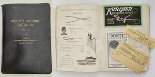 1929 antique BEAUTY SHOP CATALOG cosmetology PEARL LEWIS curay co SALON art deco