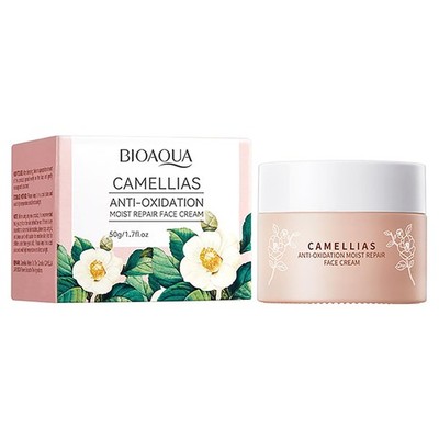 BIOAQUA Camellias Anti-Oxidation Moist Repair Face Cream Facial Skin Care 50g