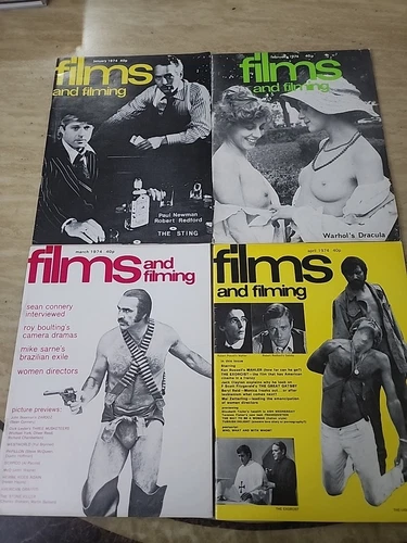LOT (11) FILMS AND FILMING 1974 MAGAZINES