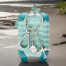 BATH AND BODY WORKS POCKET BAC HOLDER BRAND NEW LUGGAGE W/CHARMS LIMITED RARE