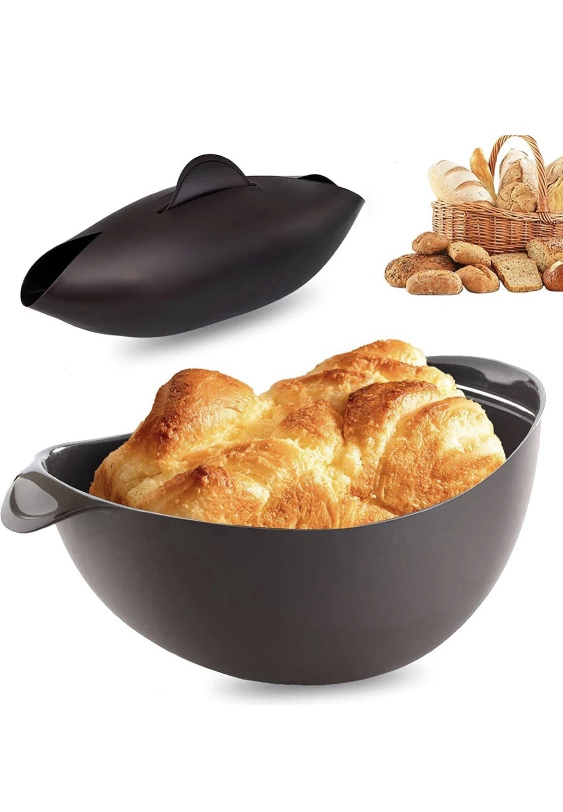 Silicone Bread Baking Mould, 3-in-1 Bread Baking Pot