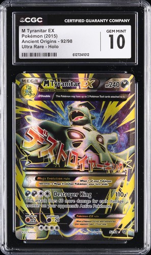M Tyranitar-EX graded CGC 10 for sale on eBay