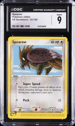 Spearow graded CGC 9 for sale on eBay