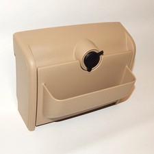 Oem 2011-2014 Ford F150 Rear Seat Center Console Cup Holder Back Pale Adobe