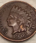 1905 Indian Cent Penny 1C - VF - #13656