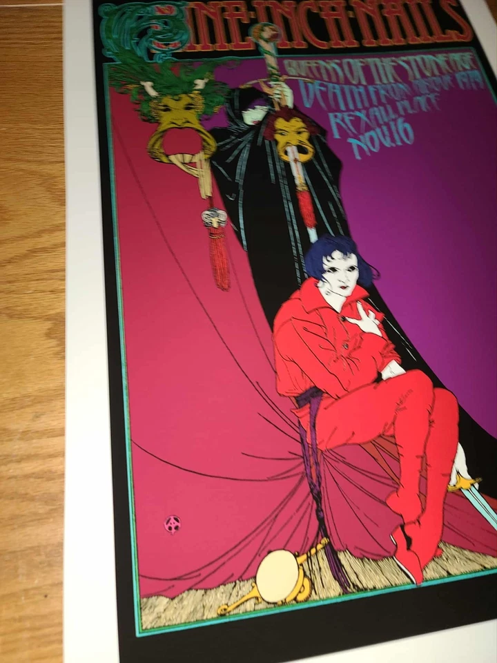 NIne Inch Nails Queens of the Stone Age Concert Poster Vancouver - Image 2 of 3