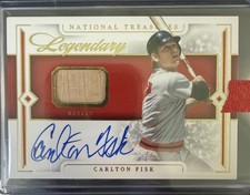 Carlton Fisk Auto Relic /49 🔥 2024 National Treasures Legendary HOF Red Sox SSP