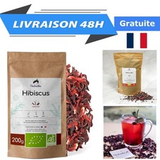 Chabiothé Fleurs d'Hibiscus BIO séchées - Bissap Karkadé 200g ou 1kg