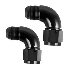 90 Degree Male to Female Swivel Hose Fitting Adapter Coupler 10AN Full Flow