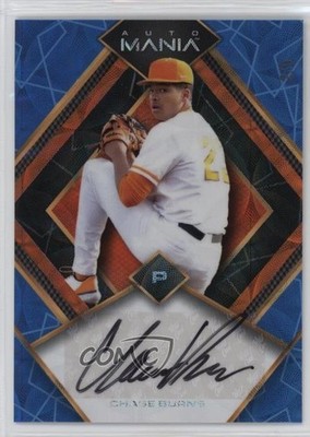 2023 Wild Card Auto Mania Diamond Blue Lazers /5 Chase Burns #AM-D7 Auto 4f5