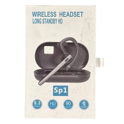 TERUNSOUI Sp1 Bluetooth Headset V5.3 Wireless Earpiece w/ Case Open Box