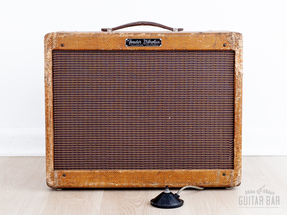 1961 Fender Vibrolux Tweed 5F11 Vintage Tube Guitar Amp w/ Jensen