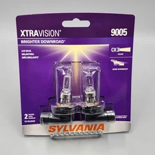 Sylvania XTRAvision Automotive Halogen Headlamps Pair 9005  Brand New Sealed