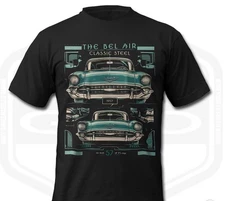 Men's 1957 Chevrolet Bel Air Classic Steel American Classic Car T-Shirt