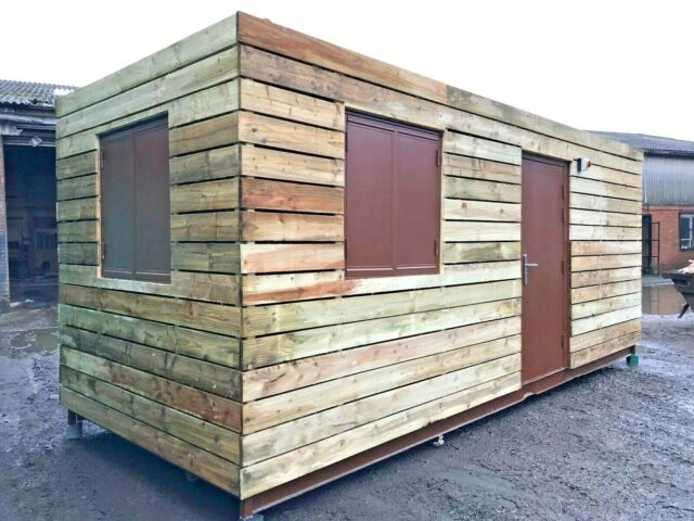 20ft x 8ft Fully Cladded Office shipping container -southport