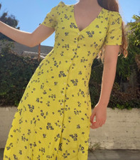 NWT GAP Women's Multicolor Floral A-Line Dress - Size 14 - GORGEOUS and SLIMMING