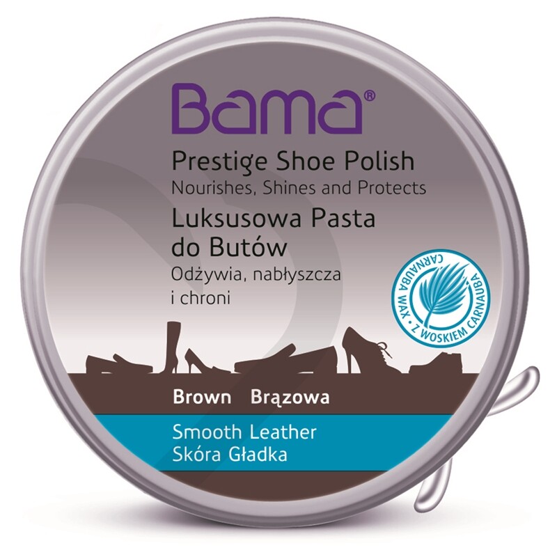 BAMA - Prestige Shoe Polish Premium TRADITIONAL Protection smooth Leather-Brown
