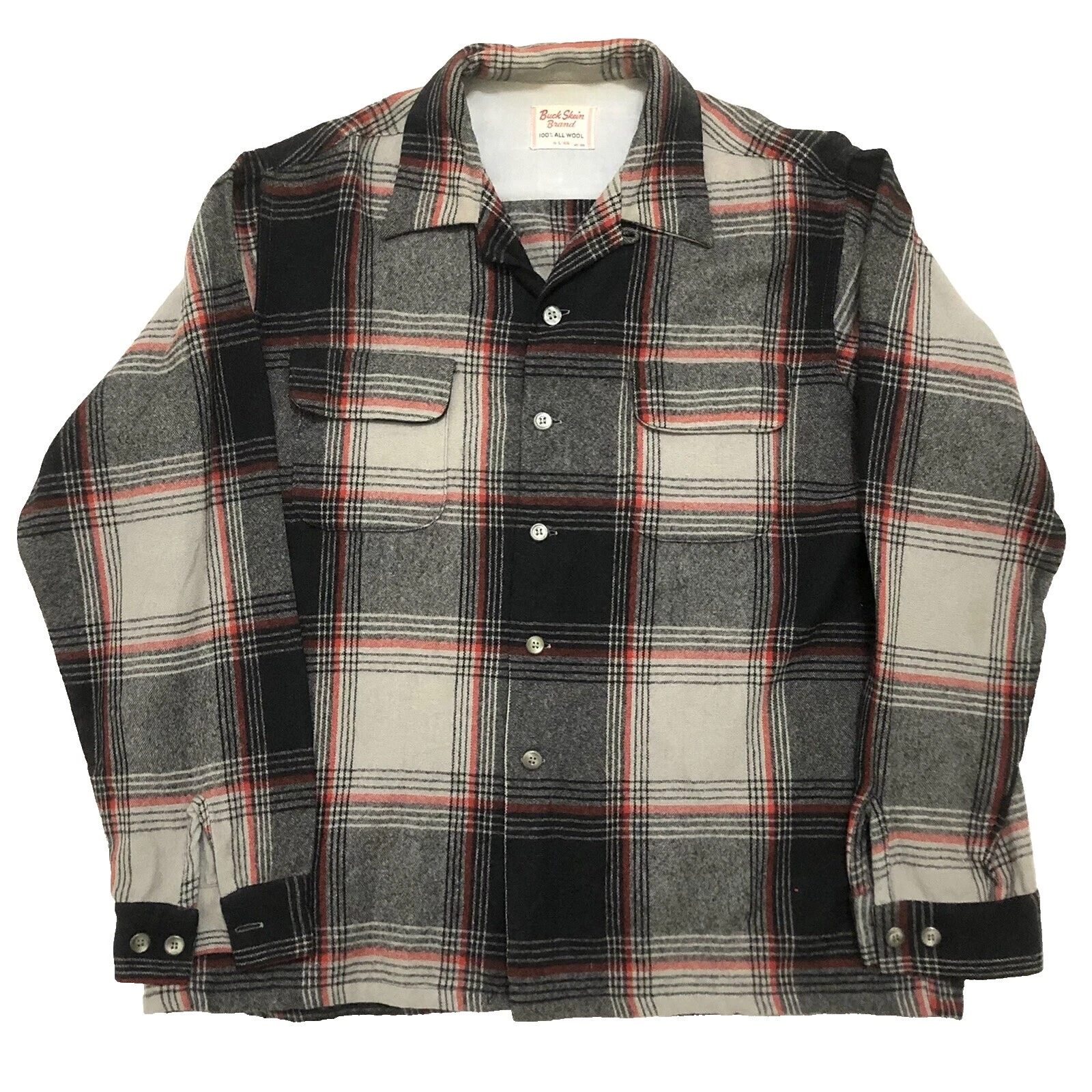 Black Western 1950s Vintage Casual Shirts for Men