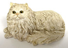 Russ Persian White Cat Figurine 14122 Resin Great Detail 4.5 x 2.5 Rare Find Vtg
