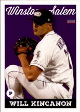 2019 Winston-Salem Dash Choice 19 Will Kincanon Riverside Illinois Baseball Card