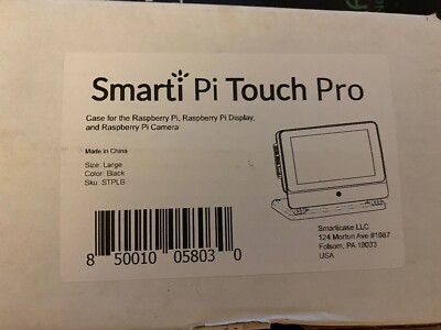 SmartiPi Touch Pro - Case for The Official Raspberry Pi 7'' Large, Black 