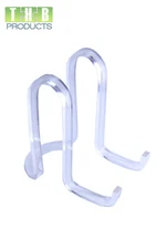 8" Clear Acrylic Ribbon Easel / Stand for Plate Dish or Bowl 12-16" Item# 17544