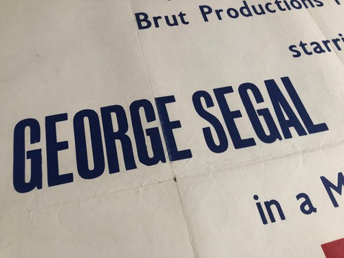 A Touch Of Class Original UK Promo Quad 30"x 40" Folded Poster George Segal 1973 - Picture 3 of 7