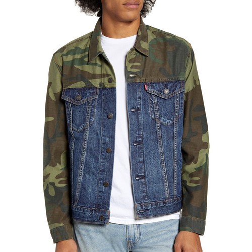 Levi's Men's Denim Cotton Button Front Denim Trucker Jacket - Picture 50 of 96