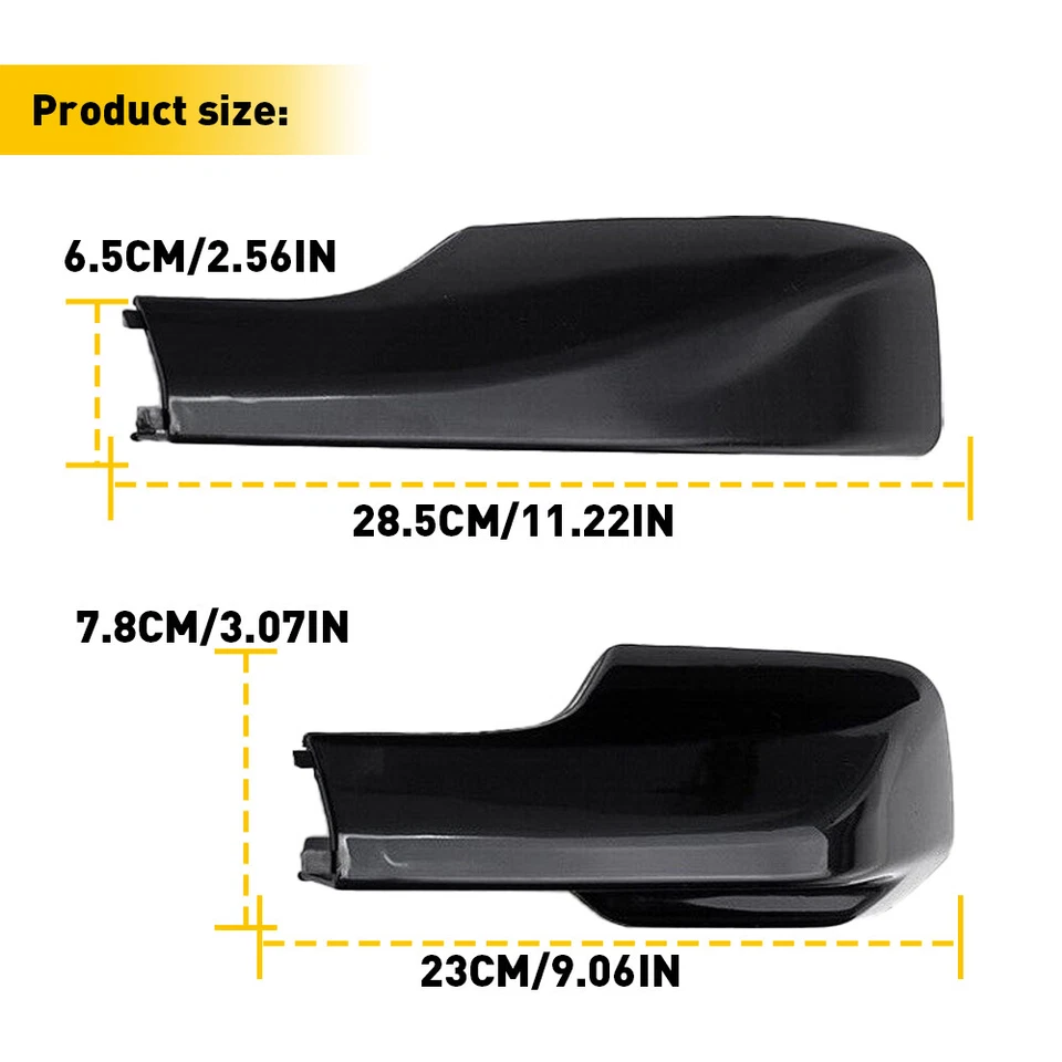 Cubierta de extremo de techo negra de 5 puertas para Toyota RAV4 2001-2005 4 piezas Foto 3 de 4