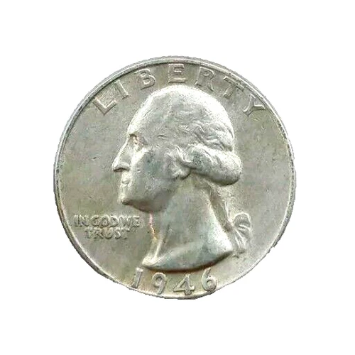 1946 P Washington Quarter - 90% Silver - XF Older Date Nice Original Coin