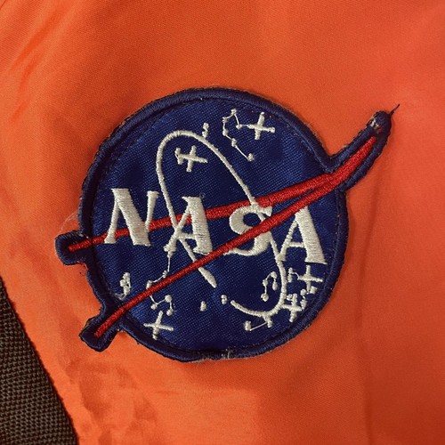 Underwraps A Cut Above Orange NASA COMMANDER USA Patches Teen Halloween Costume - Picture 4 of 11